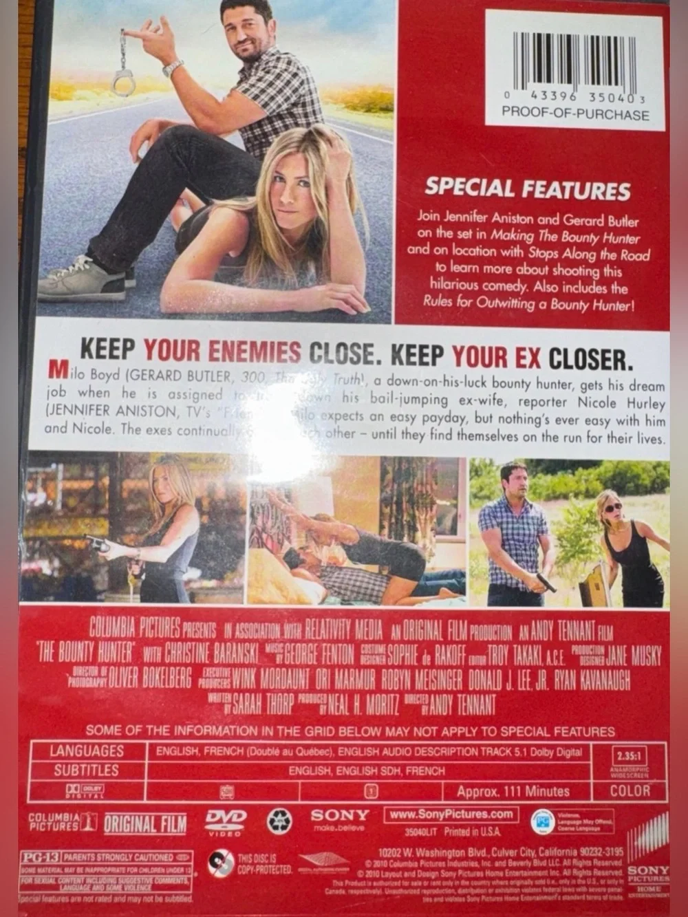 Romantic Comedy DVD Bundle | The Ugly Truth, Bride Wars, Bounty Hunter & Break-U